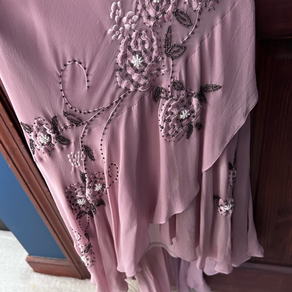 NWOT Sue Wong beaded fishtail gown - flawless Y2K mermaid fairy core dress - Picture 8 of 16